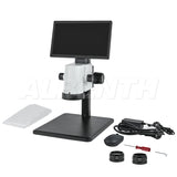 Albenth 1080P 11.6" LCD Zoom Stereo Digital Video Microscope Camera Measurement Storage With 3W LED Ring Light