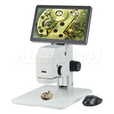 Albenth 1080P Digital LED Trinocular Zoom Stereo Microscope with 11.6 inch LCD Screen/Monitor