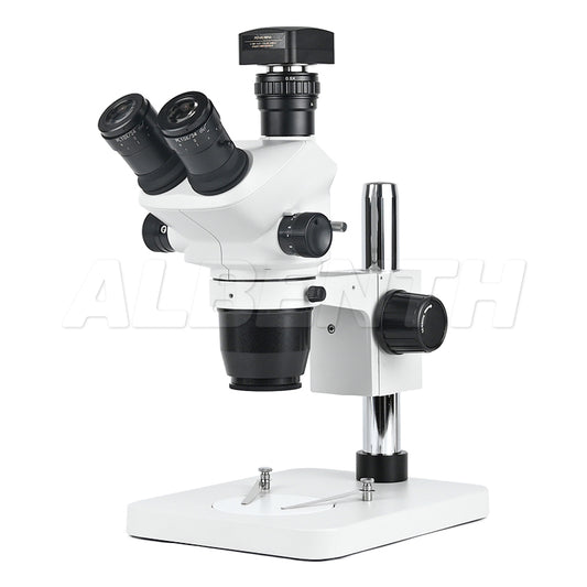 Albenth 6.5X-52X Zoom Stereo Microscope With 5.1MP USB Camera Digital Microscope Set