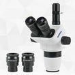 Albenth 6.7X-45X Ultimate Parfocal Trinocular Microscope Body with 1X Camera Coupler