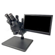 Albenth 0.7X - 4.5X Zoom Trinocualr Digital Stereo Microscope with LCD Screen camera