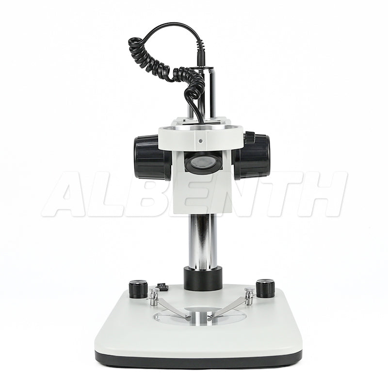 Albenth VL5L Microscope Table Stand 76mm Focusing Rack Top and Bottom LED Light (Separate Dimmable)