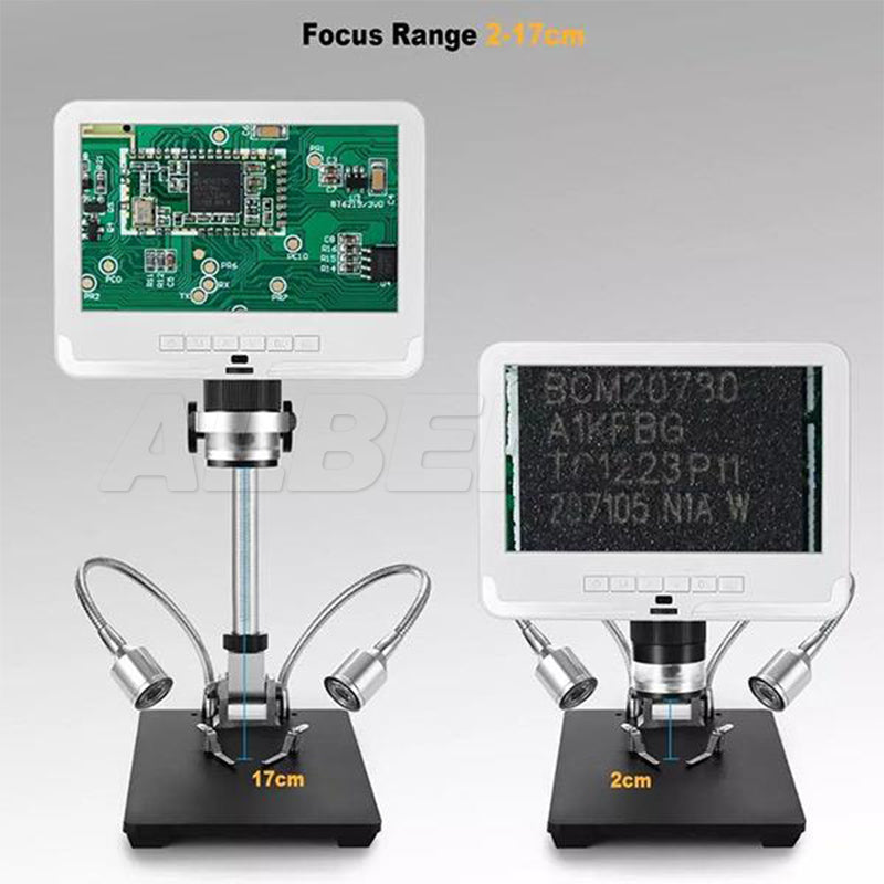 Albenth 7'' Screen 1080P Microscope for Phone Watch Repairing