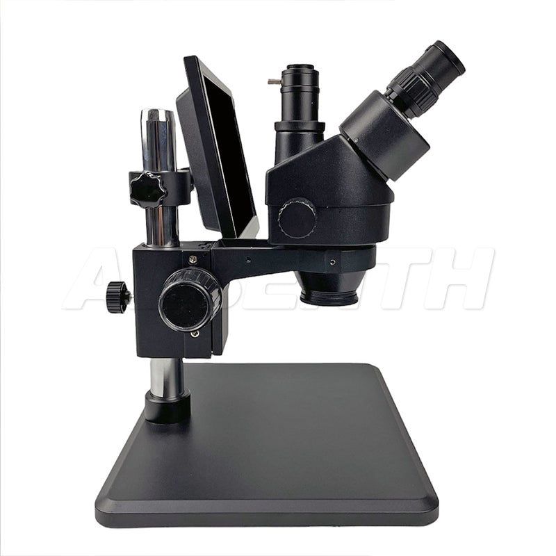 Albenth 0.7X - 4.5X Zoom Trinocualr Digital Stereo Microscope with LCD Screen camera