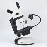 Albenth 6.7X-45X Trinocular Zoom Stereo Gemological Jewelry Microscope Track Stand Microscopes