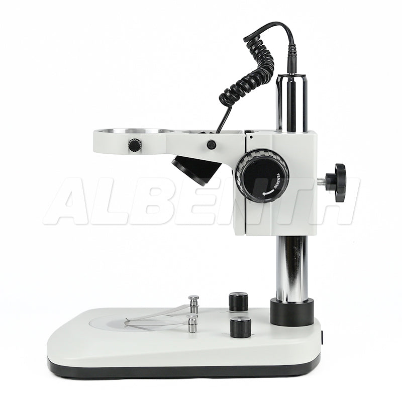 Albenth VL5L Microscope Table Stand 76mm Focusing Rack Top and Bottom LED Light (Separate Dimmable)