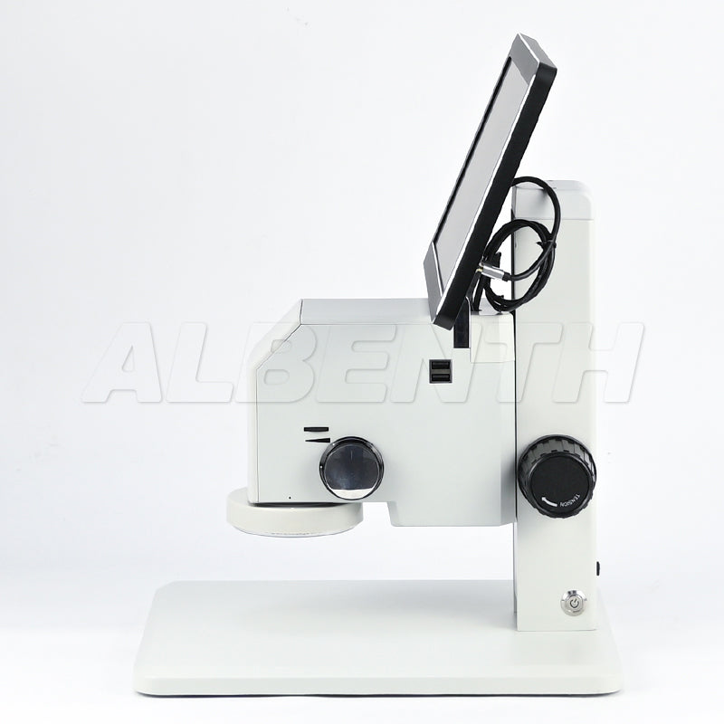 Albenth 1080P Digital LED Trinocular Zoom Stereo Microscope with 11.6 inch LCD Screen/Monitor