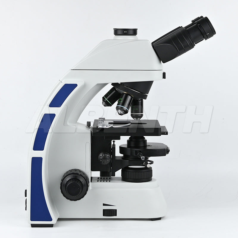 Albenth 10X-1000X Trinocular Plan Phase Phase Contrast Microscope with N.A.1.25 Phase Contrast turret condenser