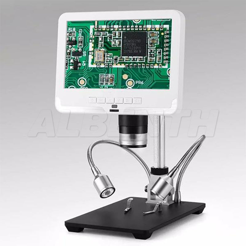 Albenth 7'' Screen 1080P Microscope for Phone Watch Repairing