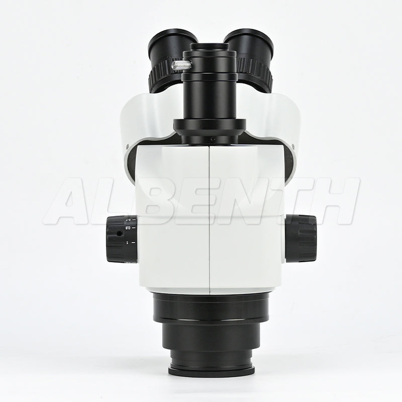 Albenth 7X-45X Simul-Focal Trinocular Zoom Stereo Microscope Head