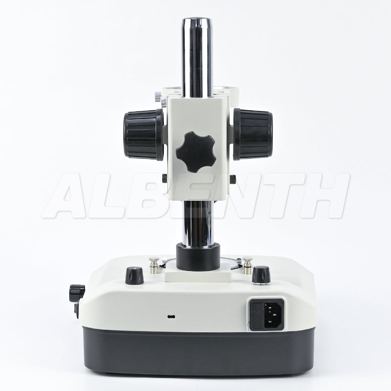 Albenth VL-1SLF Microscope Stand 76mm Coarse Focus Track Stand With Brightfield & Darkfield Diascopic LED Microscope And Rotating Mirror