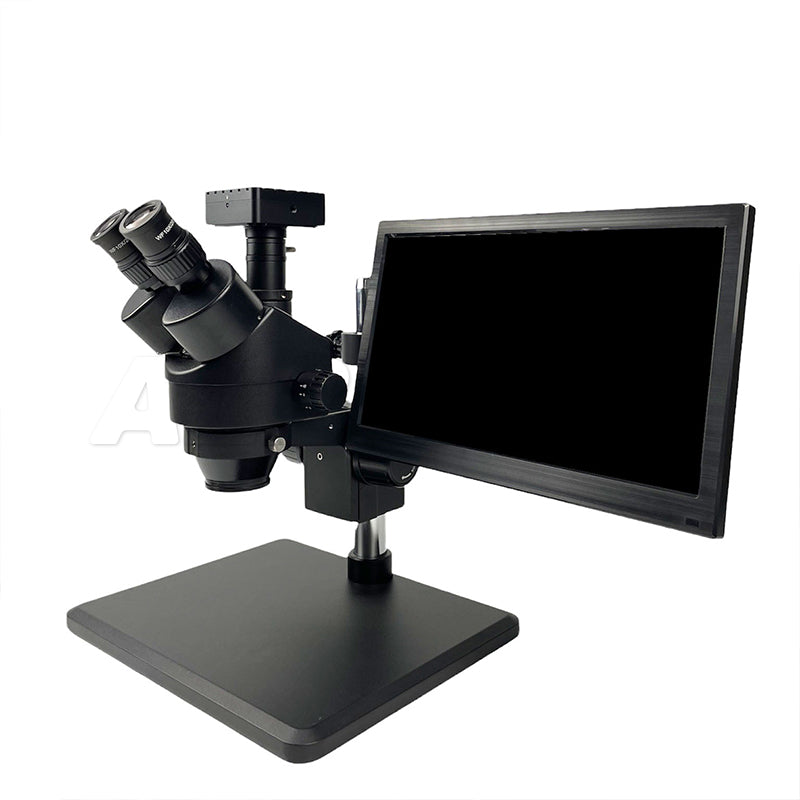 Albenth 0.7X - 4.5X Zoom Trinocualr Digital Stereo Microscope with LCD Screen camera