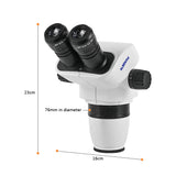 0.67x-4.5x Cuerpo de microscopio binocular en parfocal definitivo