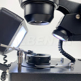 Albenth 10X-40X Jewelry Gem Trinocular Stereo Microscope on Pillar Stand 5.1MP USB Camera