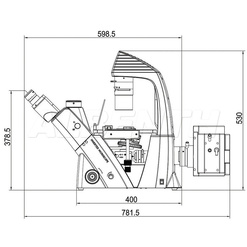 Albenth Inverted Biological Microscope for Laboratory Observation and Cultivation for Cell Tissue