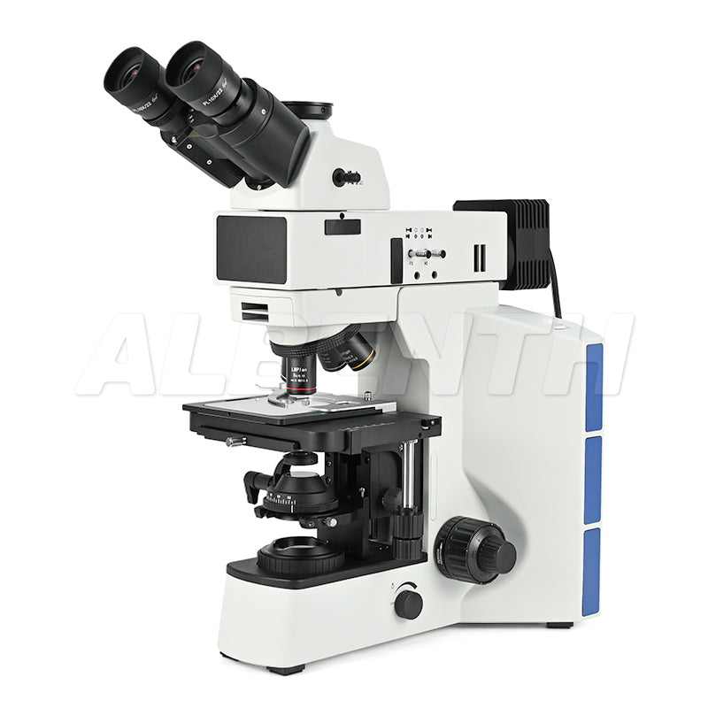 50X-500X Trinocular Dual-illumination Metallurgical Microscope with Polarizing kits