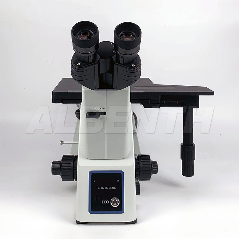 50x-500x Inverted Trinocular Bright Field Metallographic Microscope