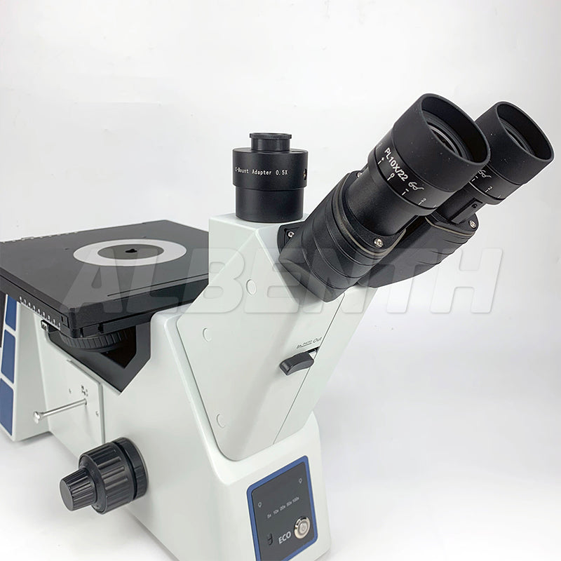 50x-500x Inverted trinocular Bright & dark Field metallographic microscope