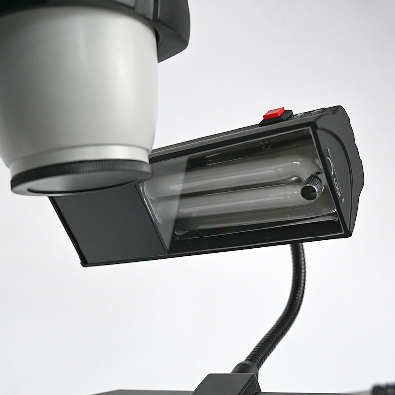 Albenth 6.7X-45X Magnification Professional Advanced Jewel Gem Zoom Trinocular Stereo Microscope on Track Stand