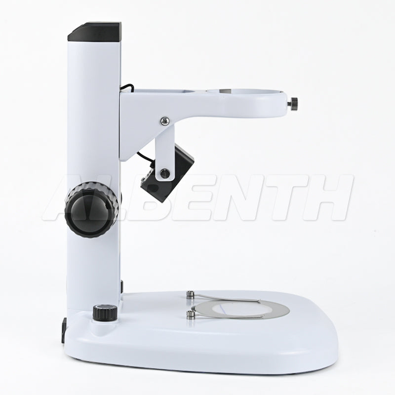 Albenth Microscope Track Stand - 76mm Coarse Focus, Top and Bottom LED Light (Separate Dimmable)