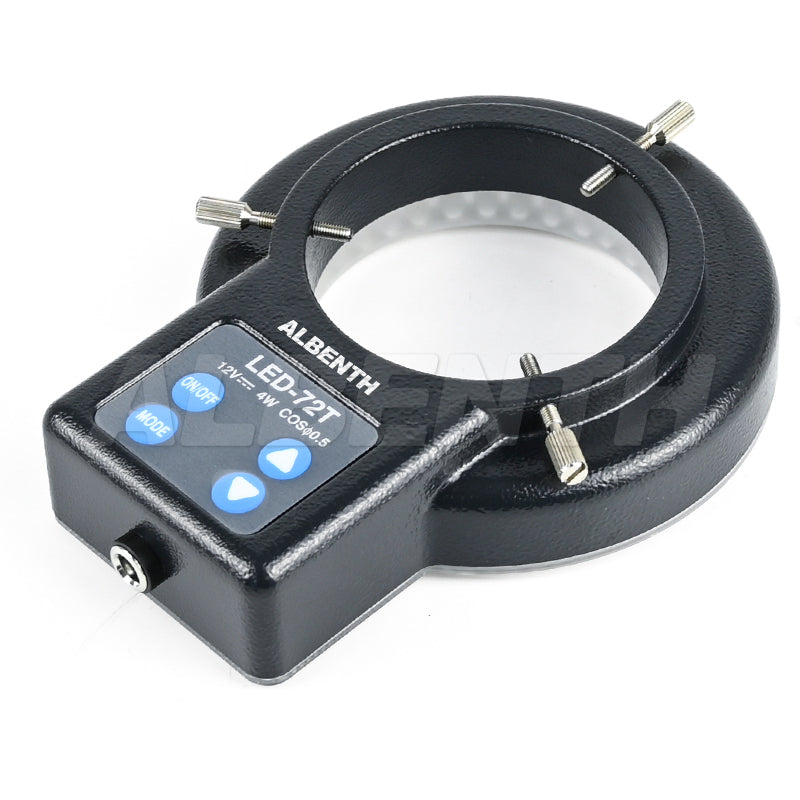 Albenth Microscope Ring Light 72 LED with Four-Zone Quadrant Control