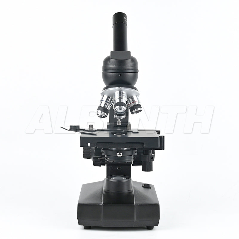 Albenth 40x-400x Monocular Biological Microscope With WF10X/16mm; WF16X Eyepiece  4X 10X 40X Objectives