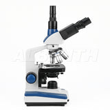 Albenth KHU-210T 40X-2500X Professional LED Brightfield Trinocular Microscope Magnification with Siedentopf Head, 3D Mechanical Stage