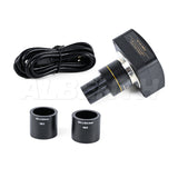 Albenth 10X-40X Jewelry Gem Trinocular Stereo Microscope on Pillar Stand 5.1MP USB Camera