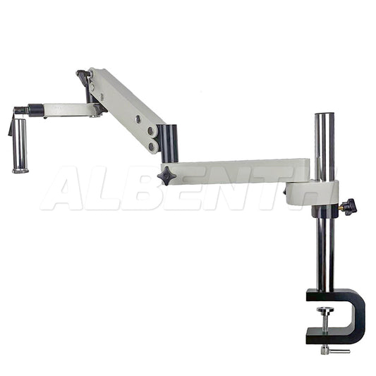 Articulating Arm Stand with Vertical Post Tiltable Arbor and C-Clamp