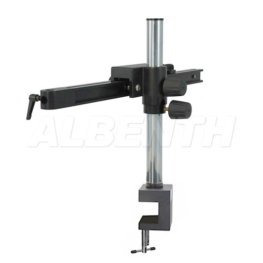 Single Gliding Arm Boom Stand with C-Clamp for Stereo Microscopes Body