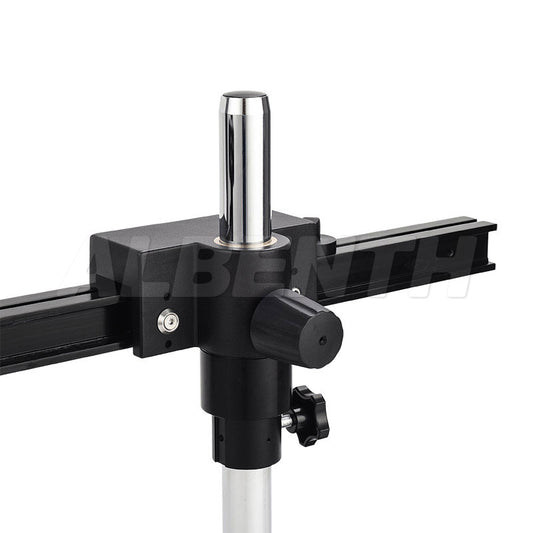 Single Gliding Arm Boom Stand with C-Clamp and 76mm Focus Block