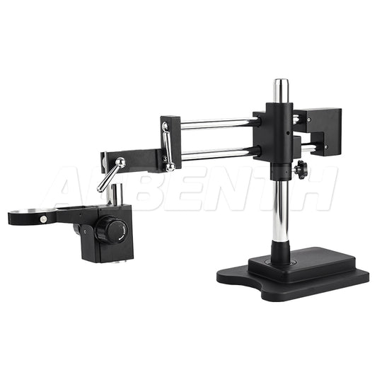 Double Arm Boom Stand for Stereo Microscopes - with 76mm Focus Block - Free Shipping