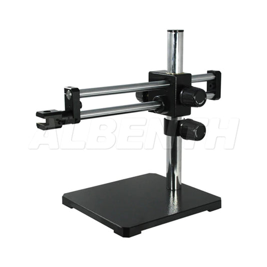 Double Arm Boom Stand for Stereo Microscopes with Heavy Metal Stand