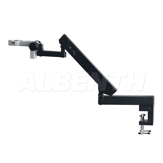 Articulating Arm Stand with C-Clamp - 76mm Focusing Rack for Stereo Microscopes Body