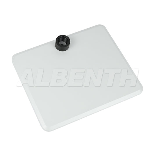 Albenth Stereo White Microscope Stand Base With Threaded Port