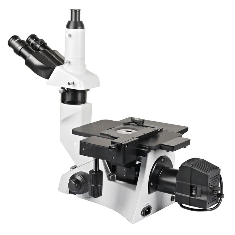 40X-400X Trinocular Inverted Metallurgical Microscope with Polarization