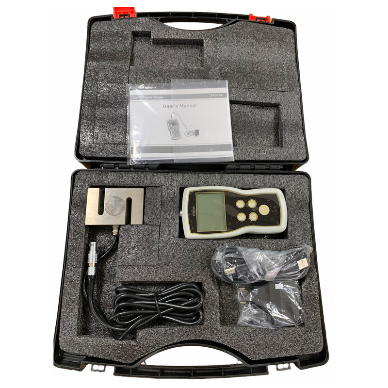 1000N/100kgf/220lbf Remote Digital Force Gauge with with S-Beam Load Cell