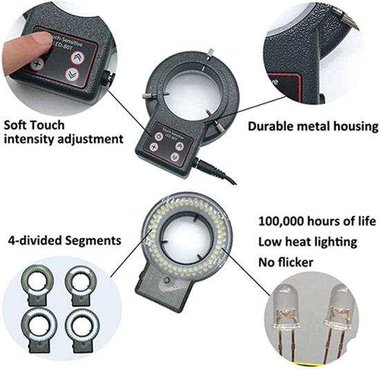 microscope led ring light